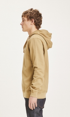 Elm Badge Zip-Hoodie - light heather grey